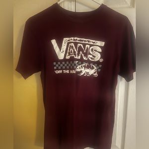 Maroon Vans “off the wall” Tee-shirt